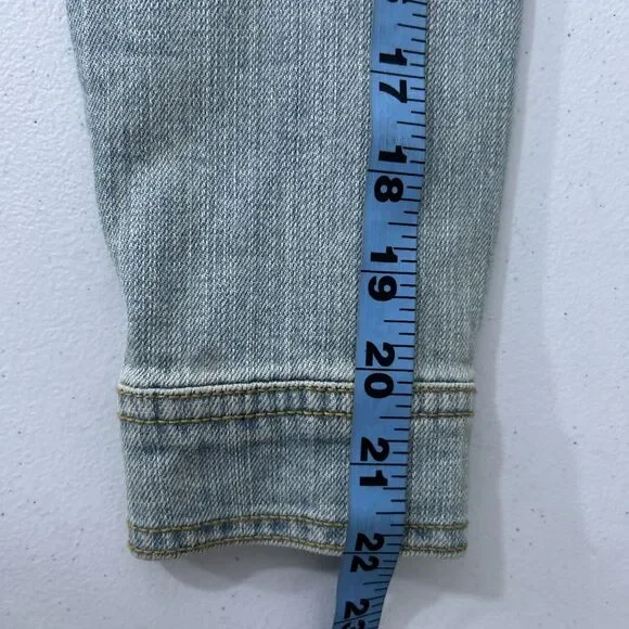 Childrens Place Jean Jacket Womens 14 Fairy Embroidered Denim BohoY2K - Picture 8 of 8